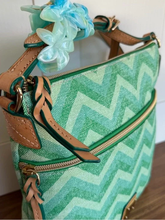 Dooney Bourke Chevron Crossbody Bag - Picture 4 of 10